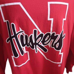 Nebraska Huskers Vintage XL Big Red Long Sleeve T-shirt Delta Y2k 90's USA